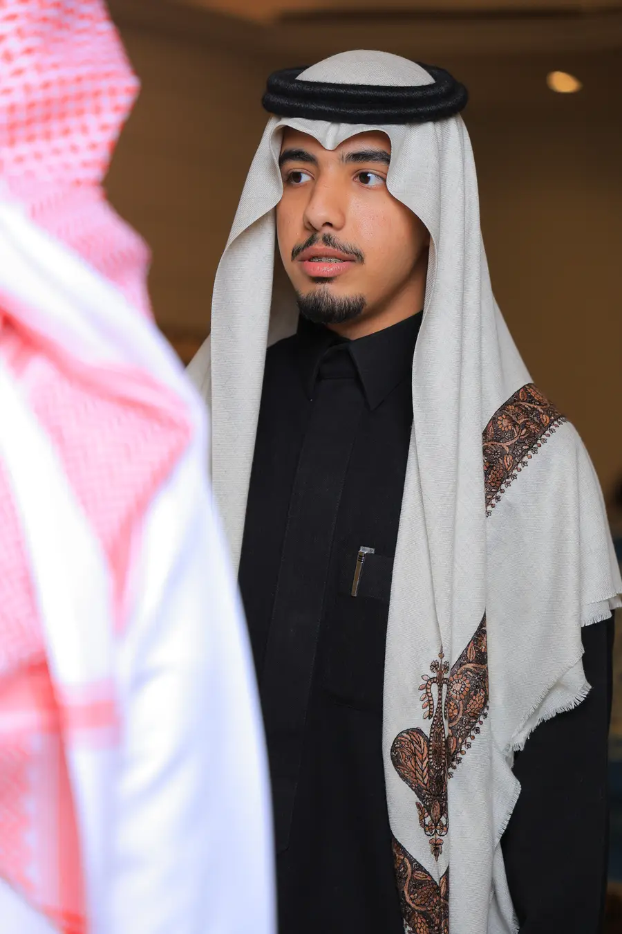 Rayan in traditional Saudi dress