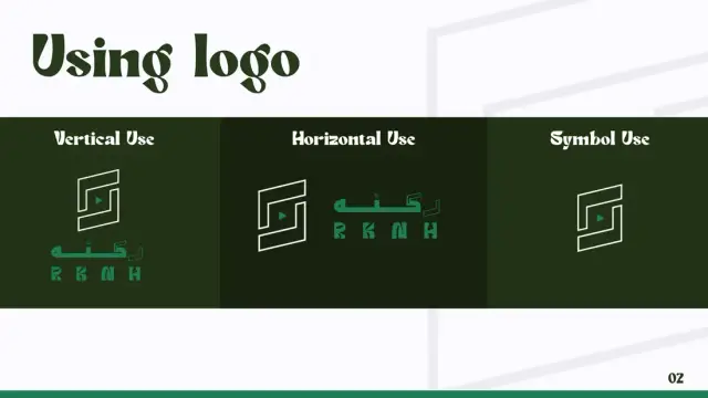 RKNH logo usage: vertical, horizontal, symbol