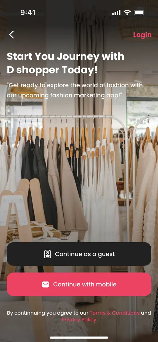 Guest-first onboarding with mobile sign-in